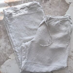 Women’s Casual Creamy Linen  Blend Pants -